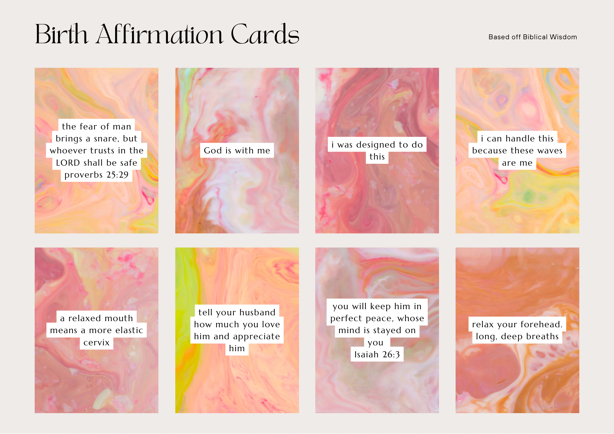 Biblical Birth Affirmations
